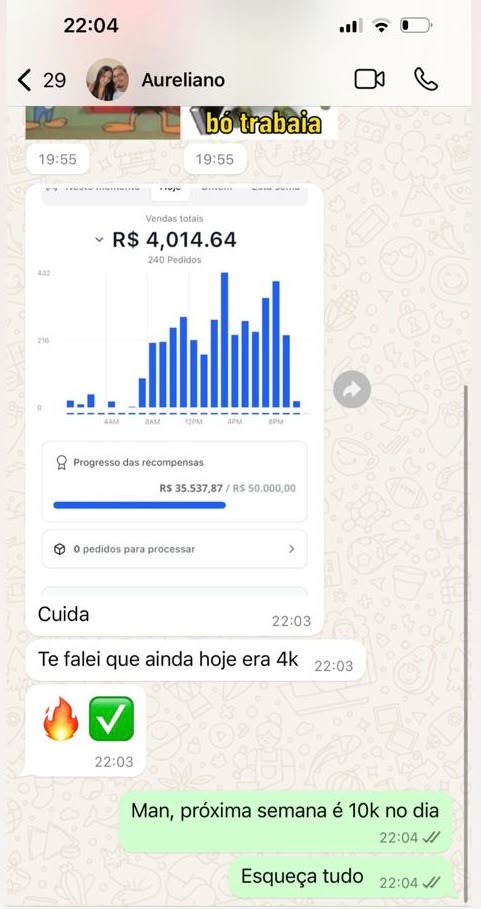 Depoimento de aluno