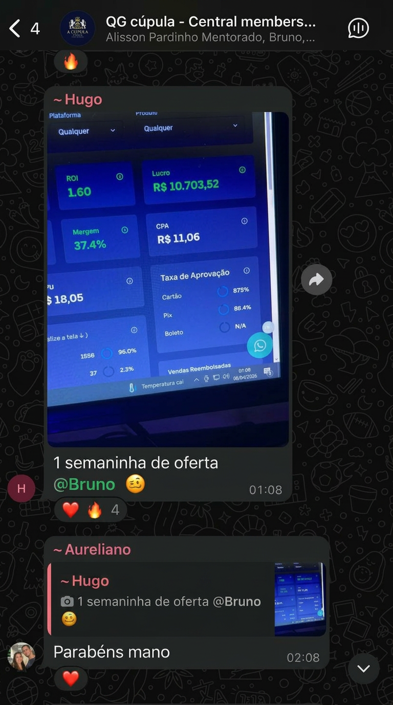 Depoimento de aluno